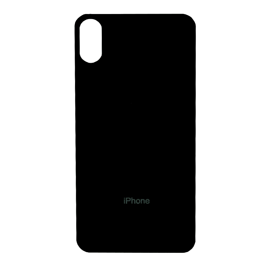 Защитное стекло для iPhone X/XS (5.8) задние Black Техпакет 6D
