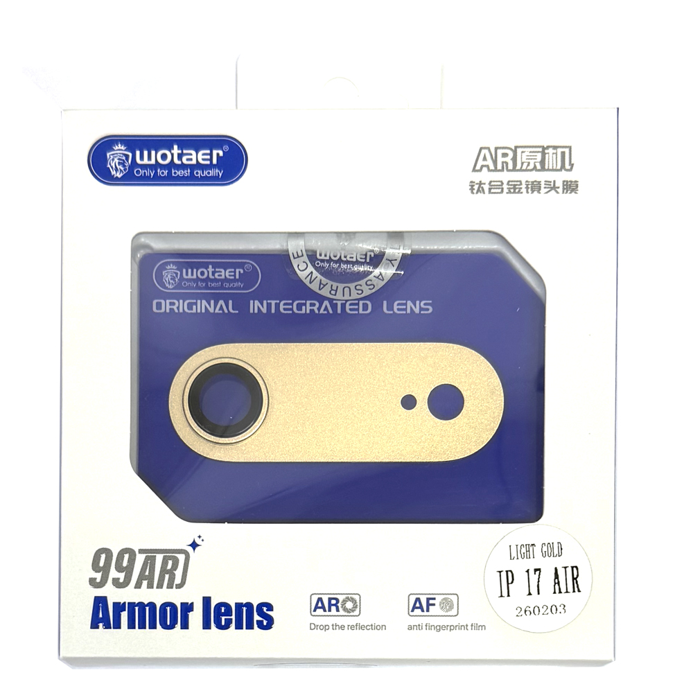 Защитный блок на камеру для iPhone 17 Air Wotaer (Light Gold)