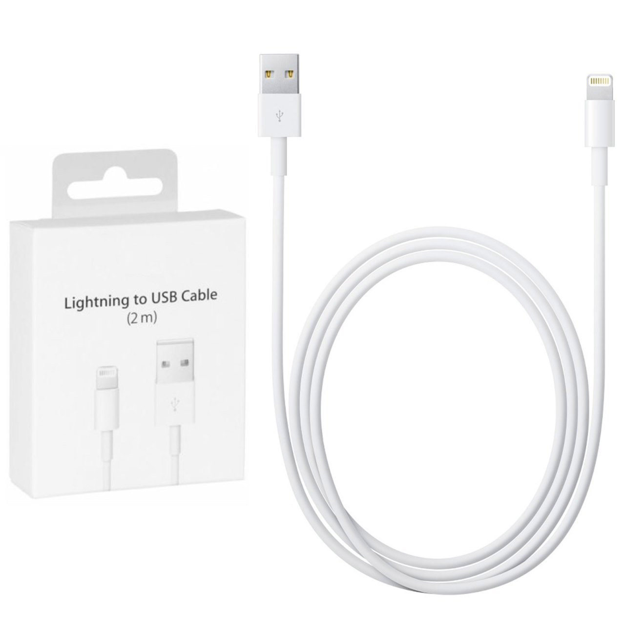Кабель USB to Lightning (2м) Model A1510 MD819ZM/A Оригинал 100%