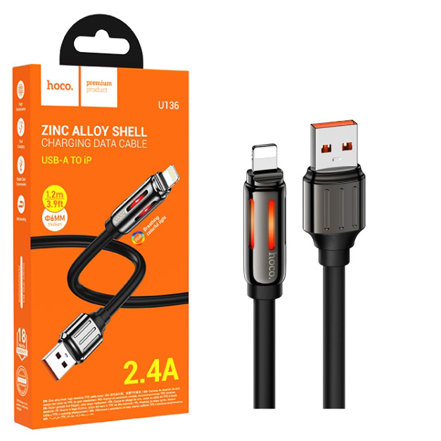 Кабель Hoco U136 (USB to Lightning) Prize (Black) (22)