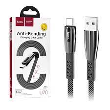Кабель Hoco U70 (USB toType-C) Splendor charging (Dark-Gray) (20)