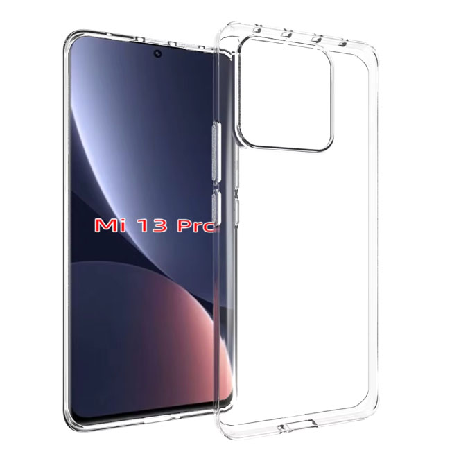 Силиконовый чехол для Xiaomi Mi 13 Pro прозрачный (от 5шт цена 10р)