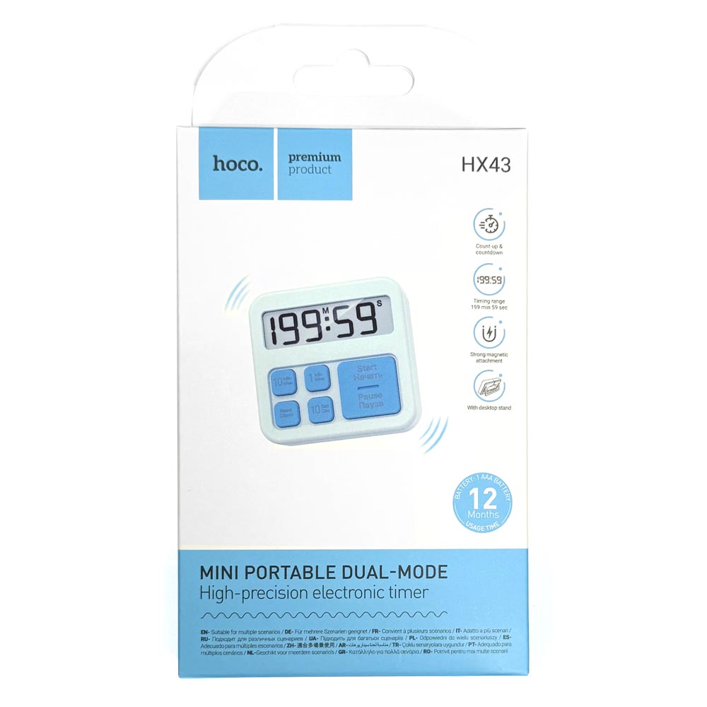Таймер электронный Hoco HX43 (Blue) (19)