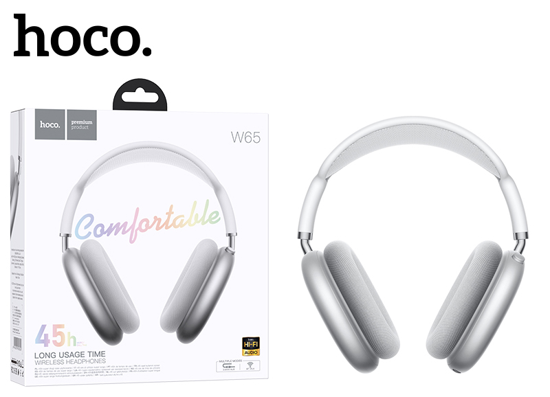 Наушники Hoco W65 Happy BT headphones (Silver) (40)