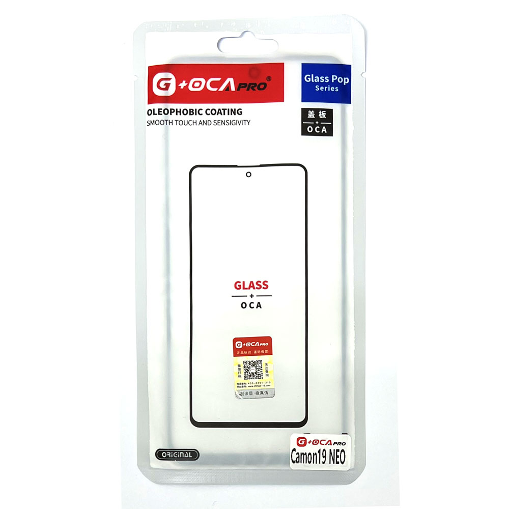 Glass+OCA Tecno Camon 19 Neo (Black) (Musttby)