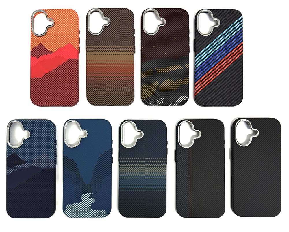 Задняя накладка для iPhone 16 i-Like карбон в ассортименте