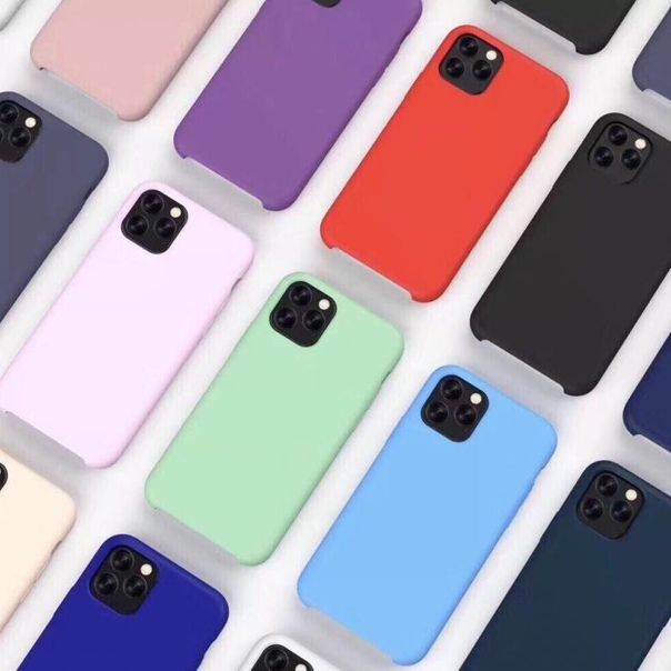 Силиконовый чехол для iPhone 11 (6.1) копия-оригинала 360 в ассортименте