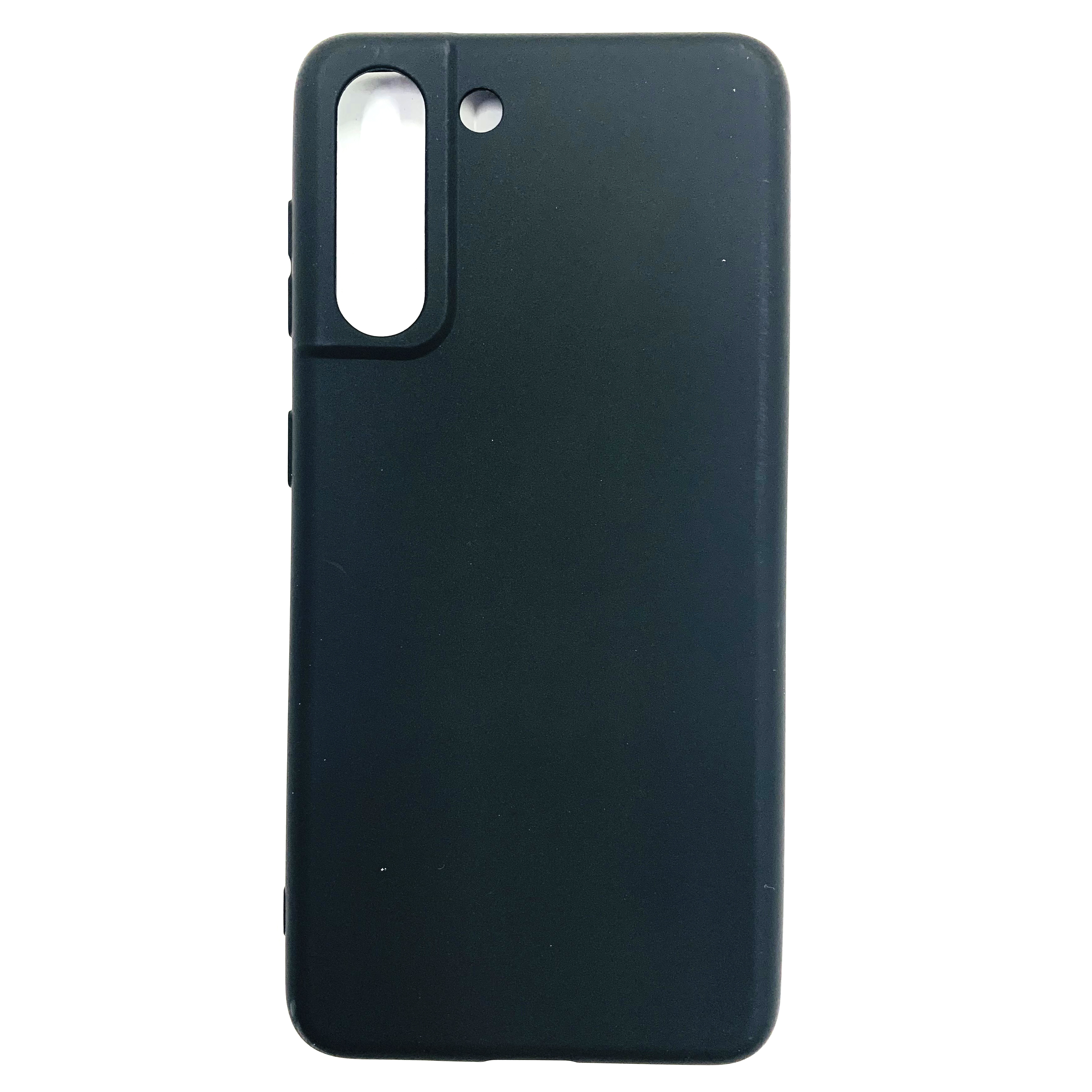 Силиконовый чехол для Samsung S21 Plus (G996) чёрный (от 5шт цена 10р)