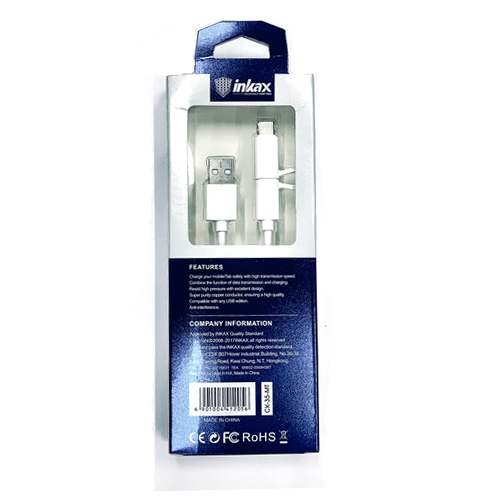 Кабель inkax 2 в 1 CK-35 USB to Micro/ Type-C