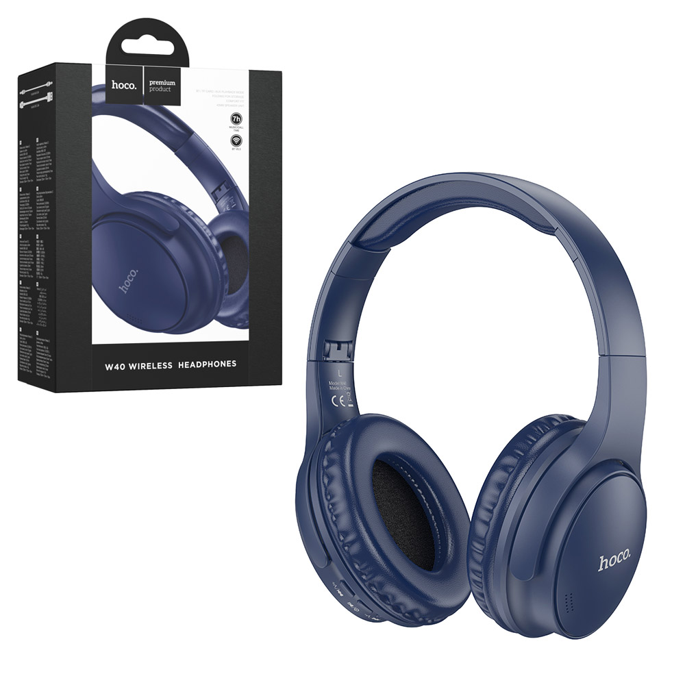 Наушники Hoco W40 Mighty BT headphones (Blue) (60)