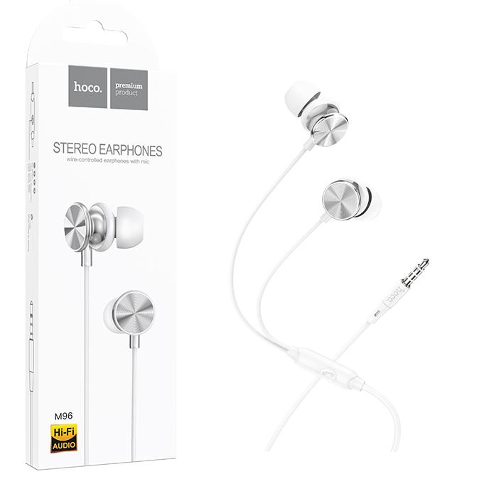 Наушники Hoco M96 Platinum universal headphones with microphone (Elegant Silver) (31)