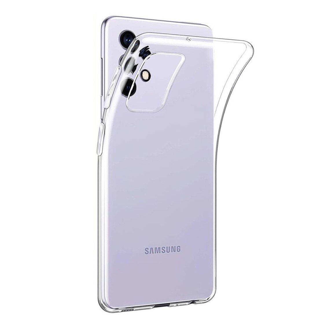 Силиконовый чехол для Samsung A32 5G/A12 (A325 2021) прозрачный (от 5шт цена 10р)