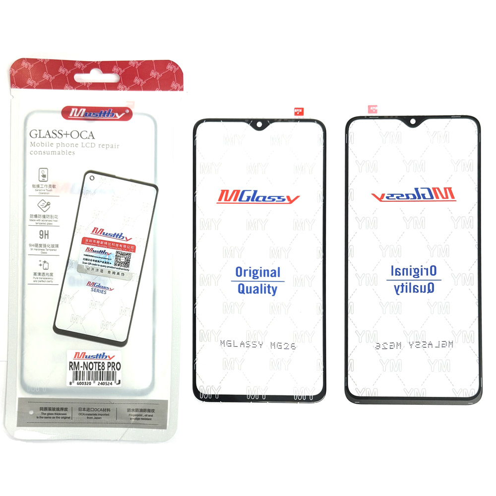 Glass+OCA Xiaomi Redmi Note 8 Pro Black (Musttby)