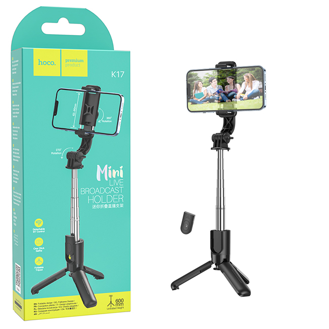 Штатив Hoco K17 Figure mini live broadcast stand (Black) (15)