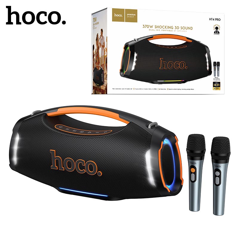 Bluetooth колонка Hoco HT4 Pro Wave BT speaker (Black) (3)