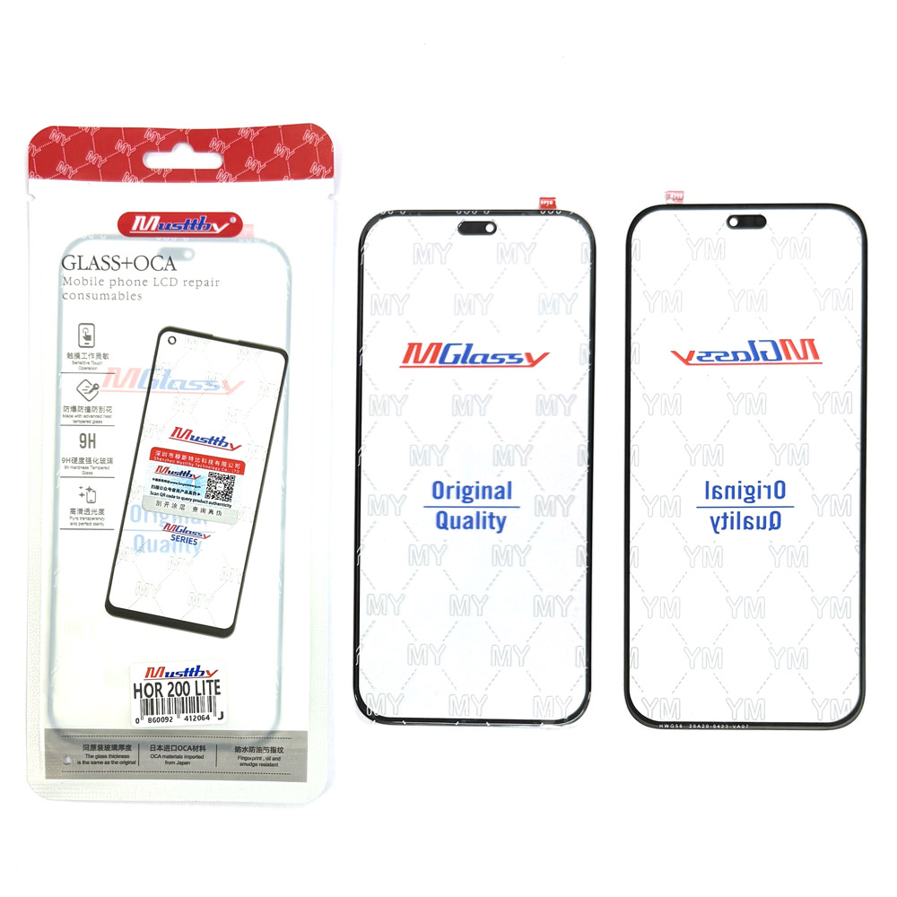 Glass+OCA Honor 200 Lite 5G Black (Musttby)