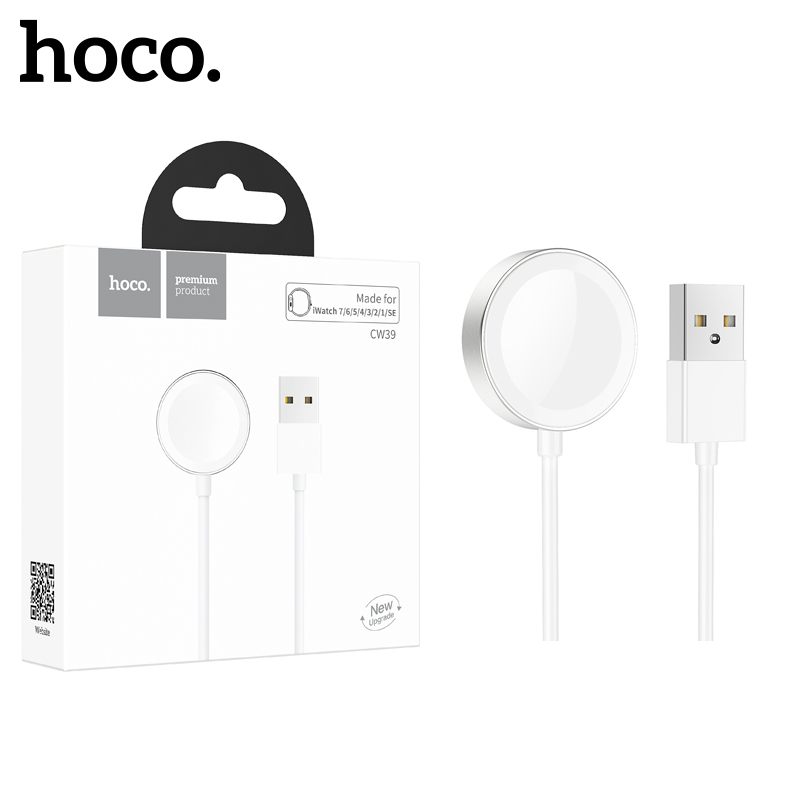 Беспроводное зарядное устройство Hoco CW39 Wireless charger for iWatch (White) (28)