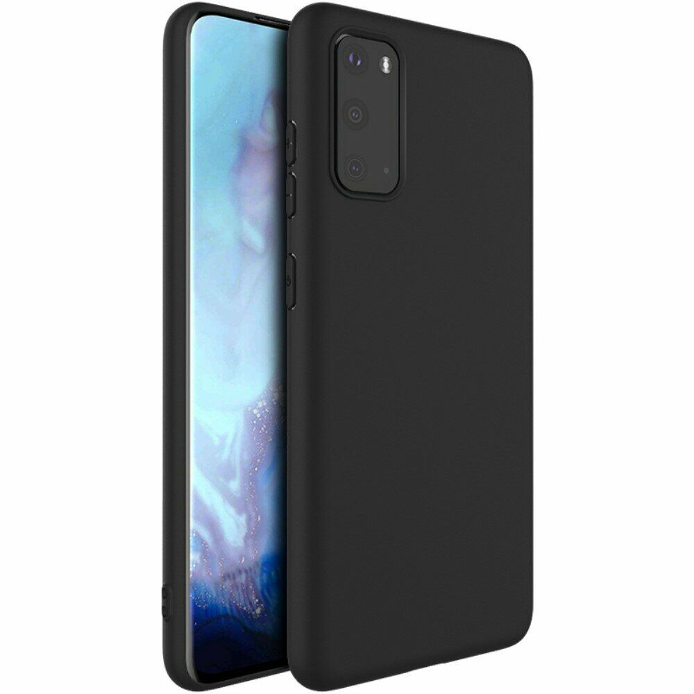 Силиконовый чехол для Samsung S20 (G980) чёрный (от 5шт цена 10р)