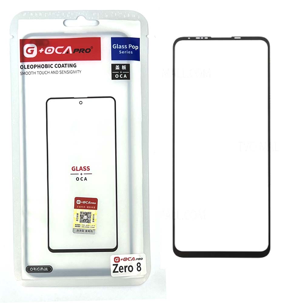 Glass+OCA Infinix Zero 8 (Black) (Musttby)
