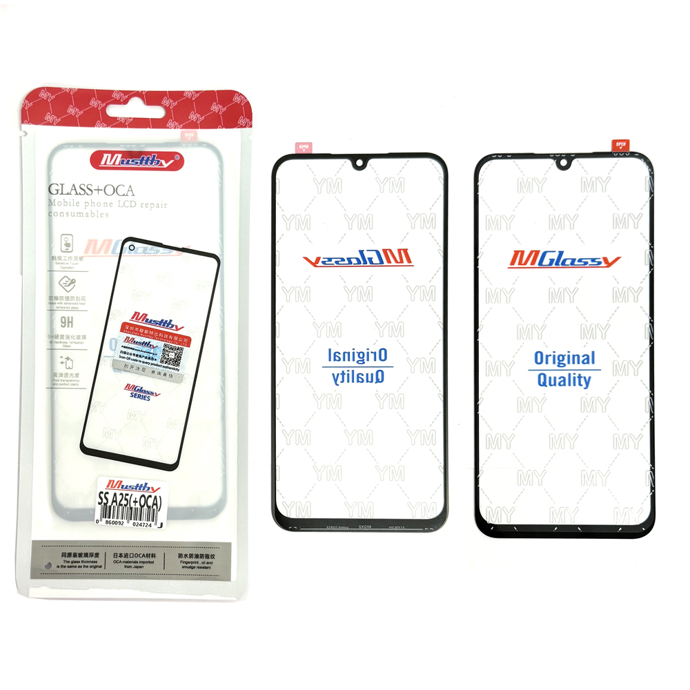 Glass+OCA Samsung A25 Black (Musttby)