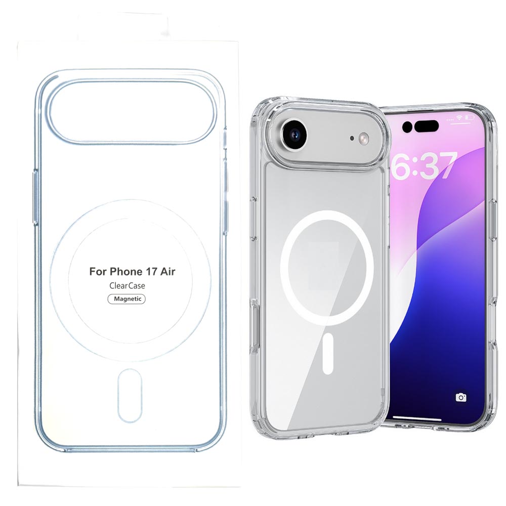 Силиконовый чехол для iPhone 17 Air позрачный c Magsafe