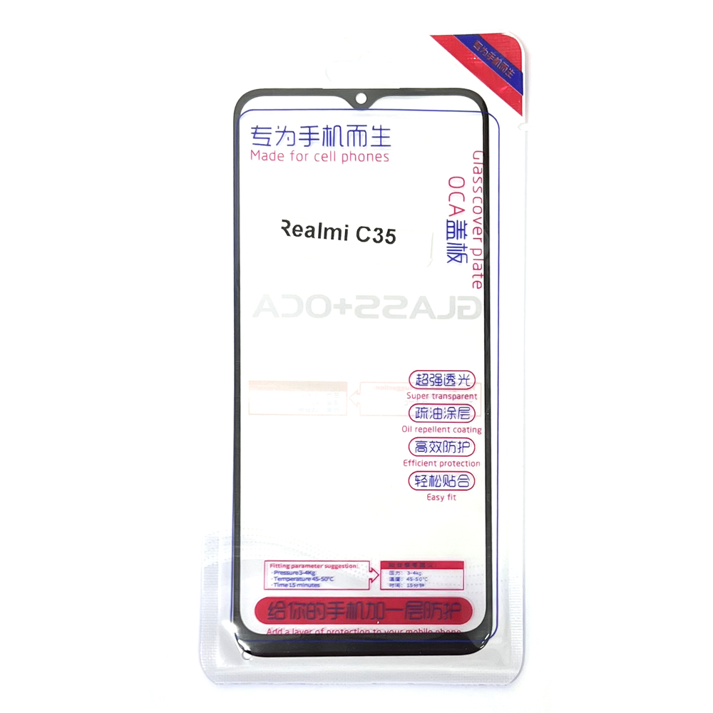 Glass+OCA Realme C35 Black Original
