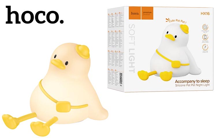 Ночник Hoco HX16 Silicone lamp (Duck)
