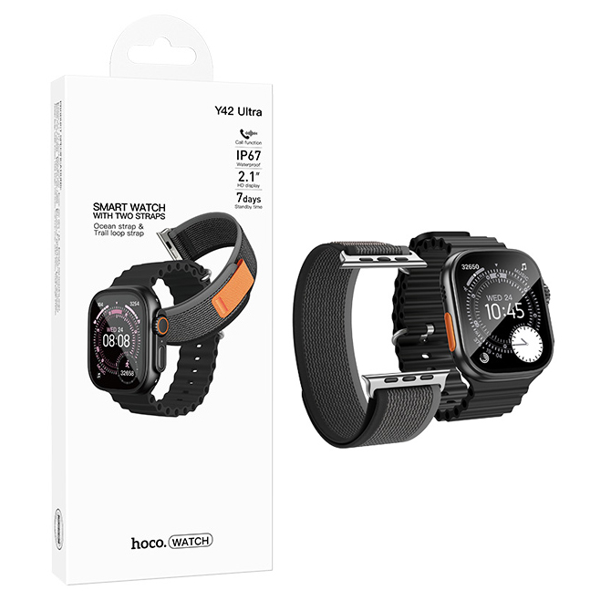 Смарт часы Hoco Y42 Ultra Smart watch(call version) (Black)