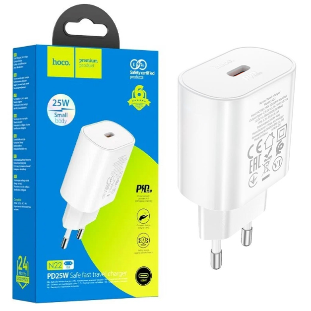 СЗУ блок Hoco N22 Jetta PD25W charger (White) (12)