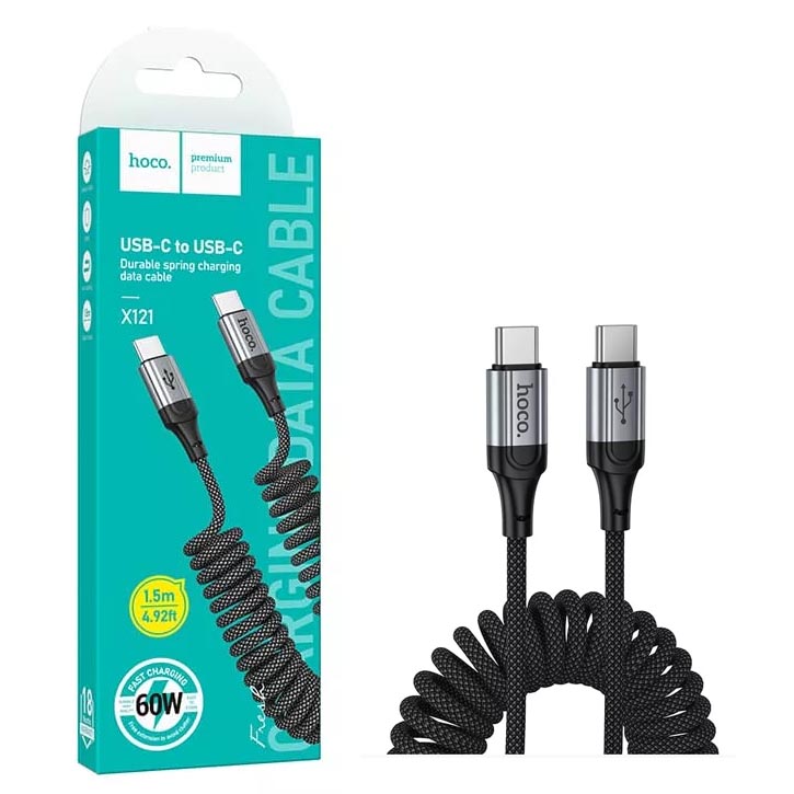 Кабель Hoco X121 (Type-C to Type-C) Nuevo 60W charging (Black) (31)