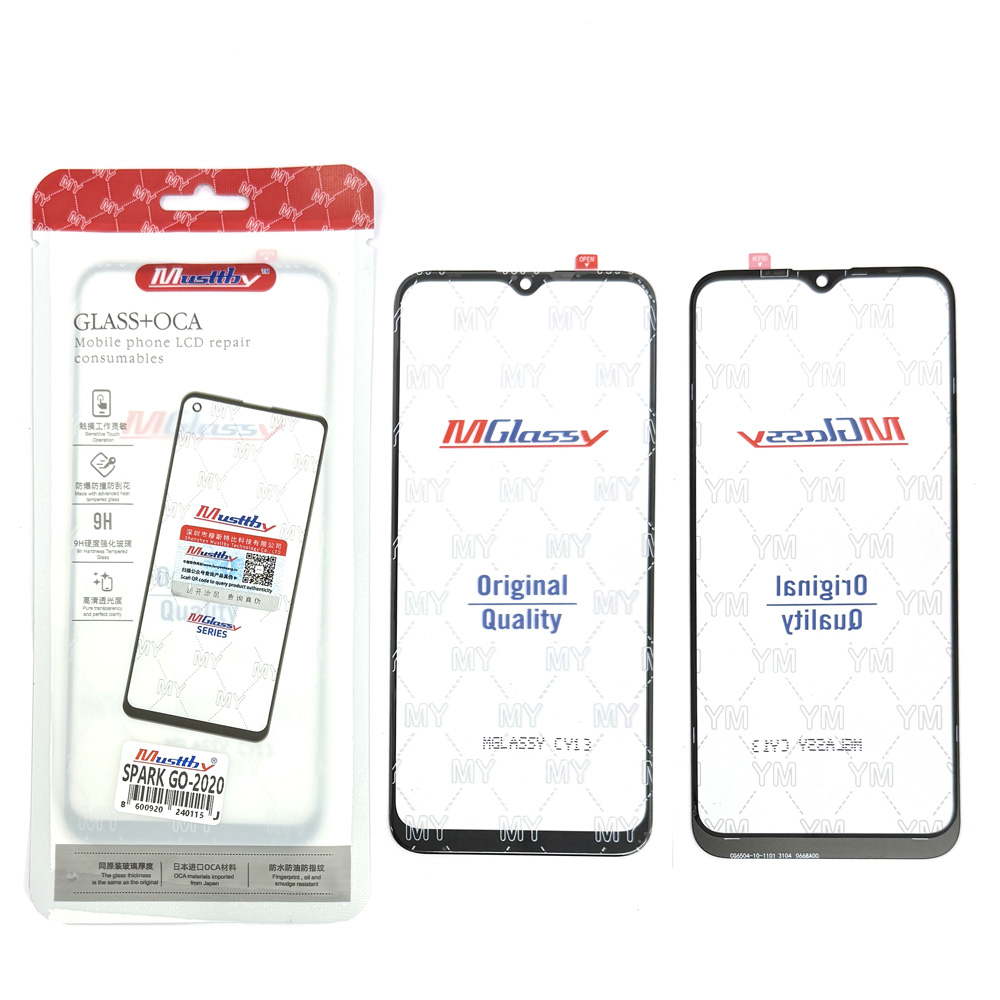 Glass+OCA Tecno Spark GO 2020 (Black) (Musttby)