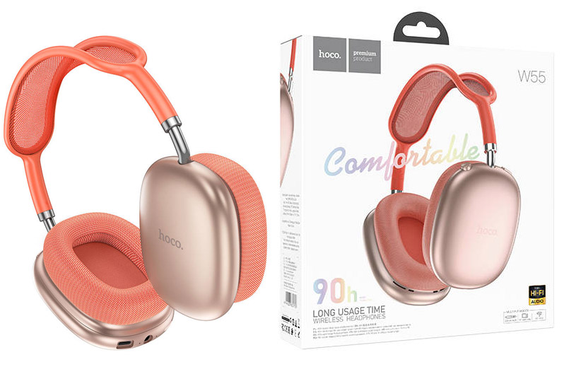Наушники Hoco W55 Pleasing BT headphones (Pink) (40)