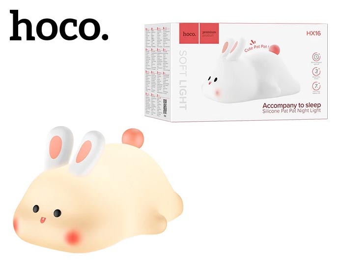 Ночник Hoco HX16 Silicone lamp (Rabbit)