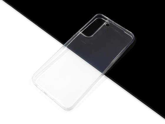 Силиконовый чехол для Samsung S22 Plus прозрачный (от 5шт цена 10р)