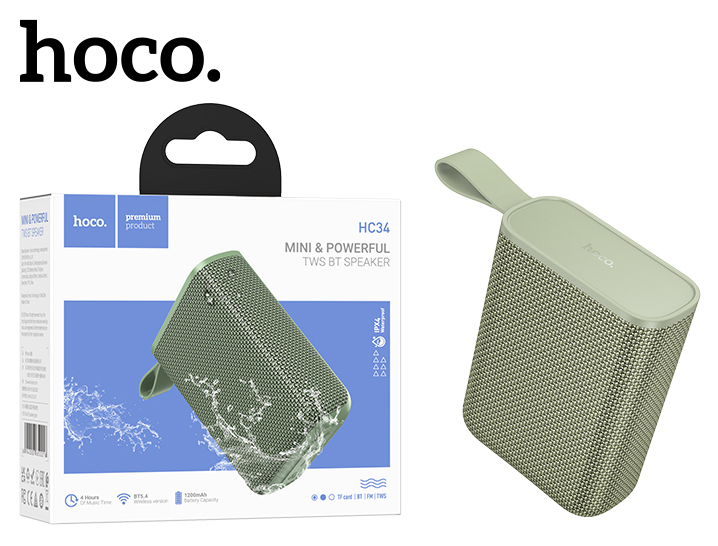 Bluetooth колонка Hoco HC34 Star BT speaker (Green) (60)
