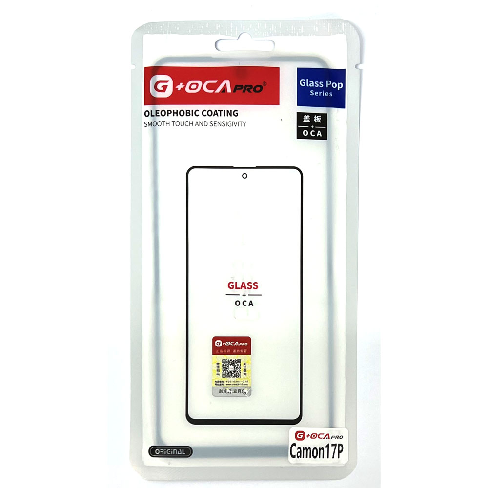 Glass+OCA Tecno Camon 17P (Black) (Musttby)