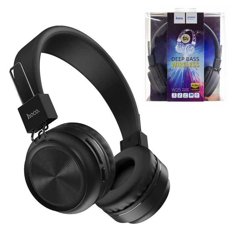 Наушники Hoco W25 Promise wireless headphones (Black) (10)
