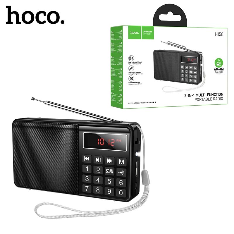 Радиоприёмник Hoco HI50 Portable radio (Black)