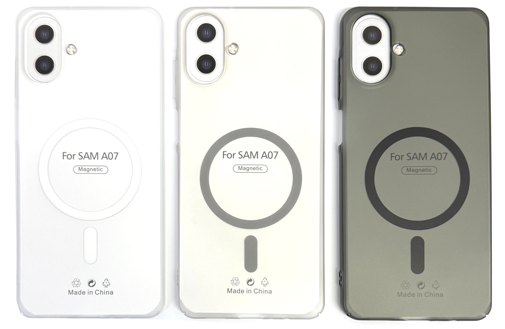 Задняя накладка для Samsung A07 (A075 2025) пластиковая техпакет с MagSafe в ассортименте