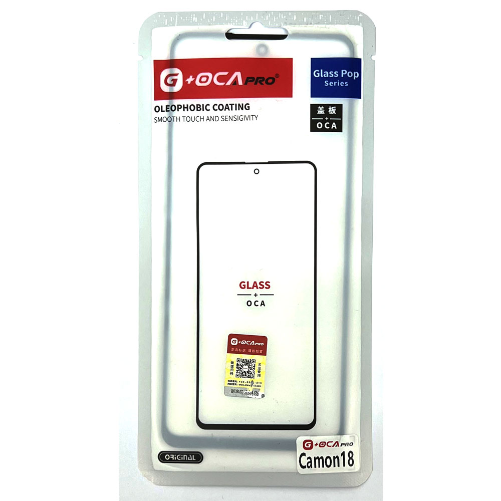 Glass+OCA Tecno Camon 18 (Black) (Musttby)