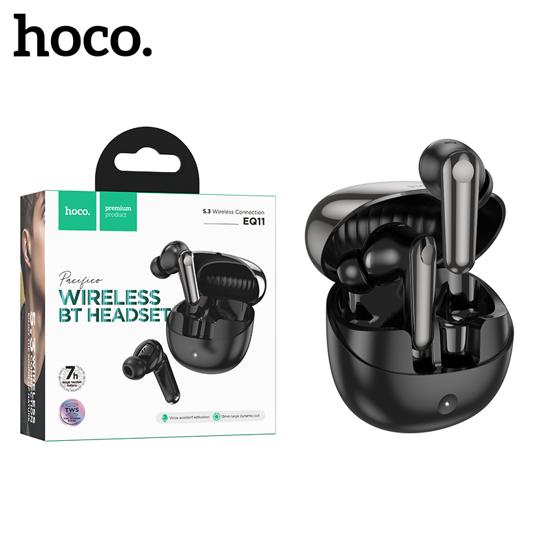 Наушники Hoco EQ11 Pacifico true wireless BT headset (Black) (14)