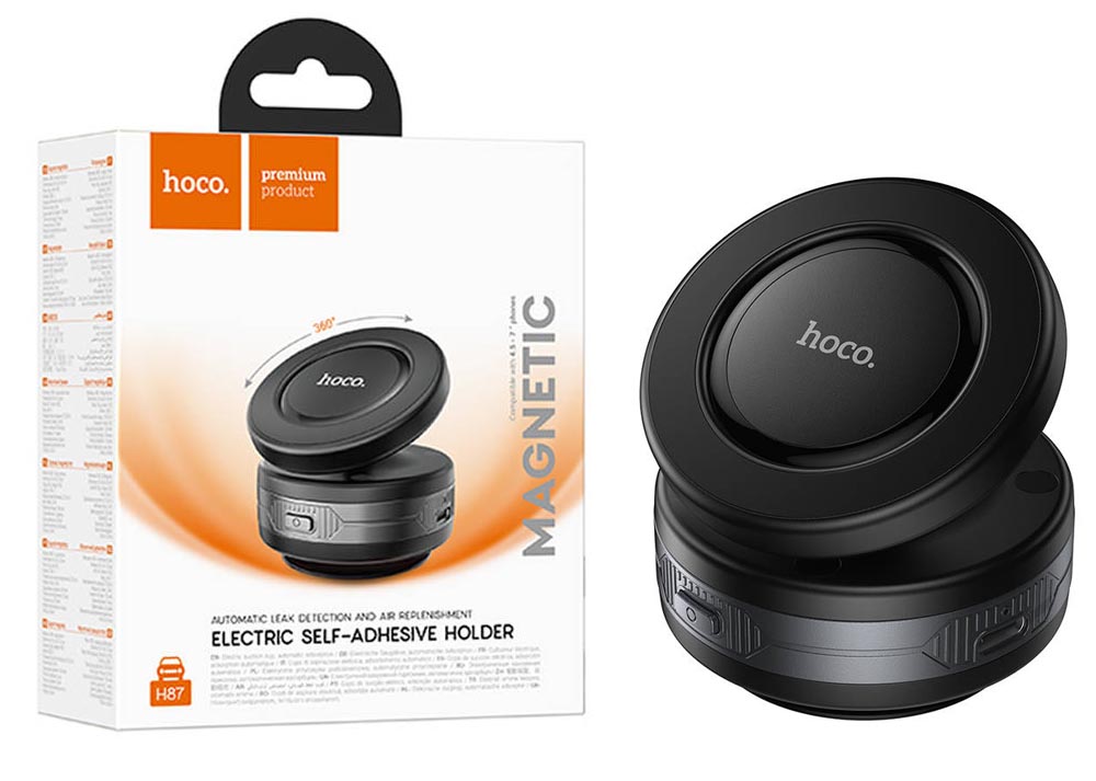 Автомобильный держатель Hoco H87 magnetic universal (Black metal Gray)