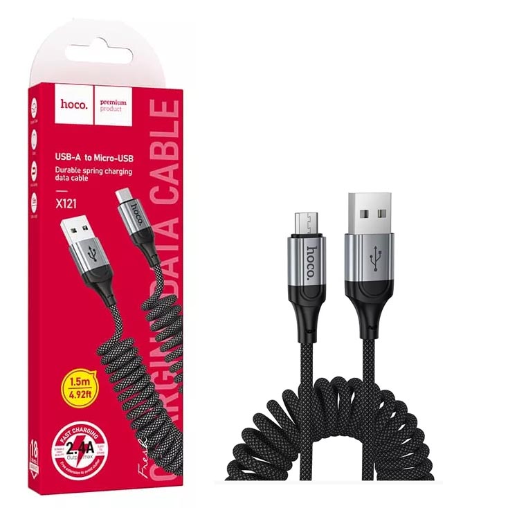 Кабель Hoco X121 (USB to Micro) Nuevo charging (Black) (31)