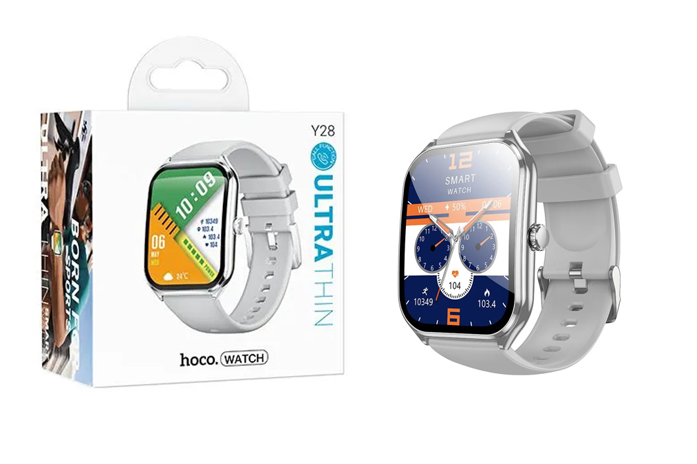 Смарт часы Hoco Y28 AMOLED Smart sports watch (call version) (Silver) (50)