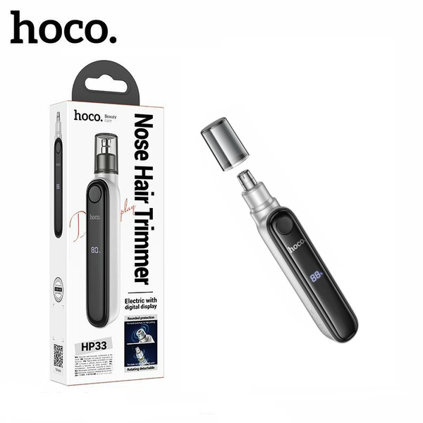 Триммер для носа Hoco HP33 electric nose hair trimmer with display (Silver) (21)