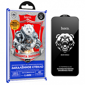 Защитное стекло для Apple iPhone 15 Pro MAX (A777) Hoco Bear Shield full screen HD (32)