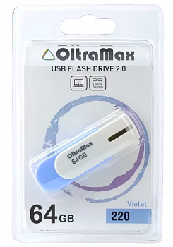 Флеш - накопитель USB 64Gb OltraMax 220 фиолетовый