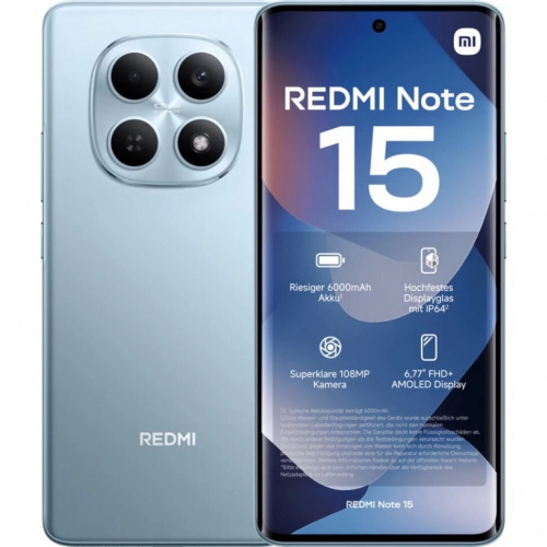 xiaomi  redmi note 15 nfc 6/128gb clacier blue kz