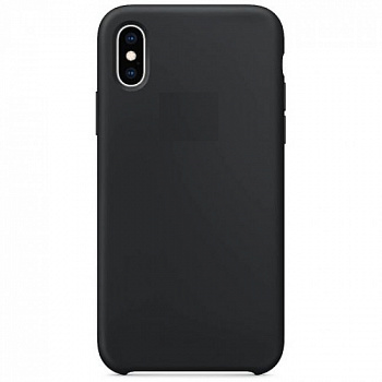 Силиконовая накладка для iPhone X Black