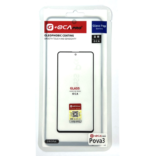 Glass+OCA Tecno Pova 3 (Black) (Musttby)